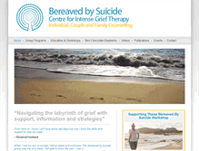 Tablet Screenshot of bereavedbysuicide.com.au